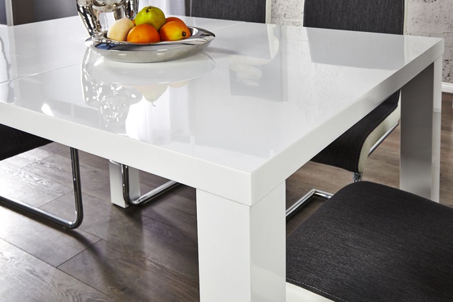 Biały Stół Lucente Rozkładany Lakierowany Planetadesignpl